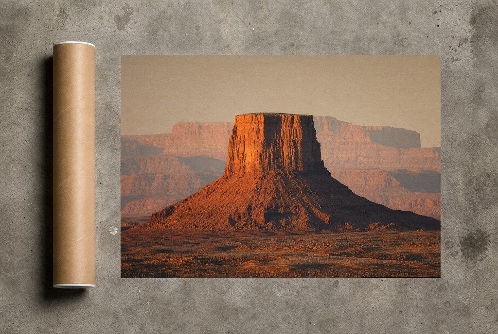 Red Mesa Hour, print and shipping tube