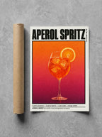 Aperol Spritz rolled in a Drunk Dame shipping tube, ready to ship.