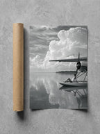 Wing and Water, print and shipping tube