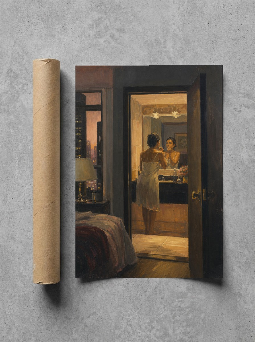 Down the Hall, Getting Ready, print and shipping tube