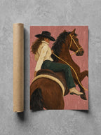 Rode In Late, print and shipping tube