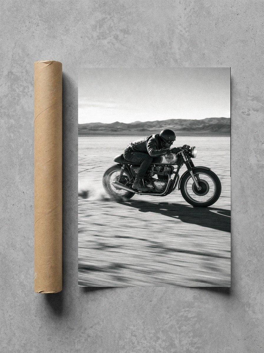 Salt Flat Sprint, print and shipping tube