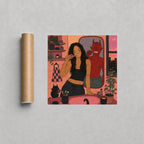 Brushing With the Devil, print and shipping tube