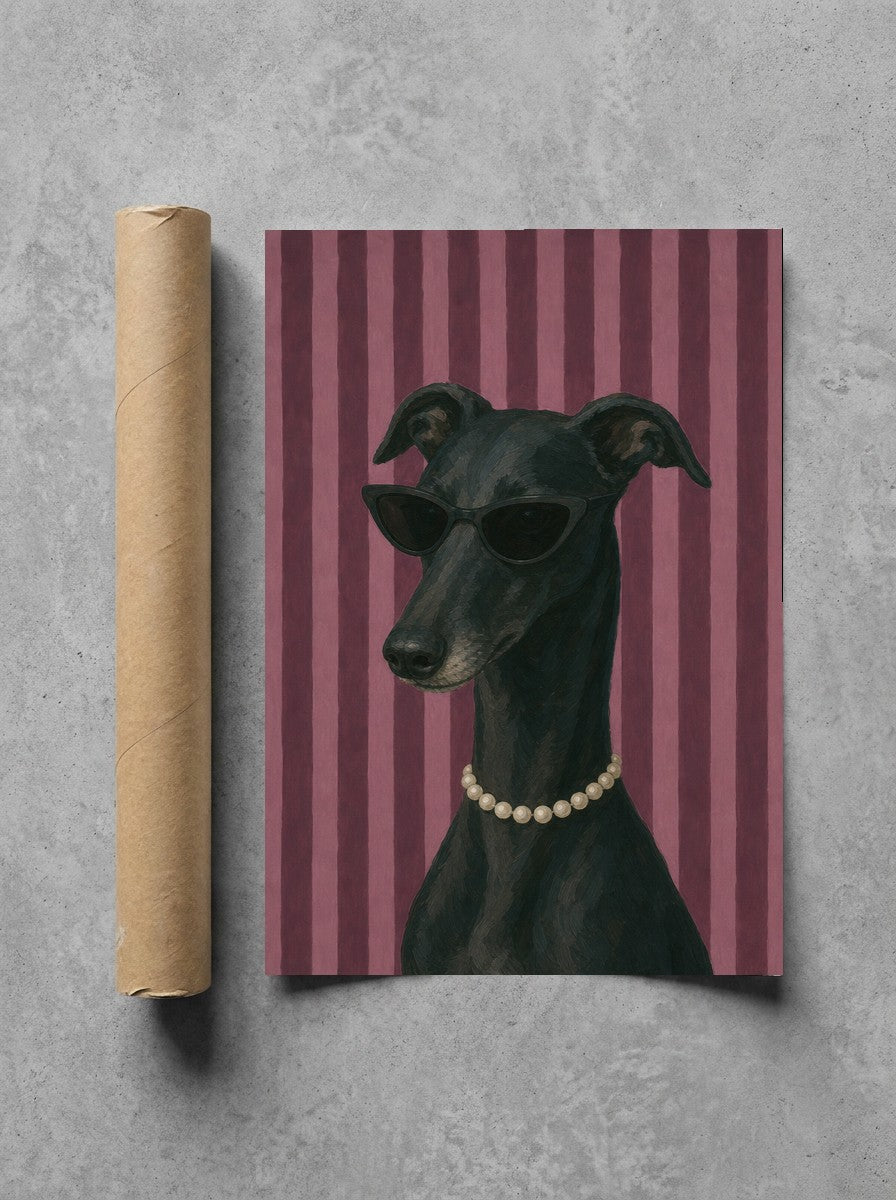 Greyhound, Pearls rolled in a Drunk Dame shipping tube, ready to ship.