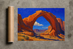 Through the Arch, print and shipping tube