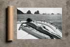 Anchored Off Capri, print and shipping tube