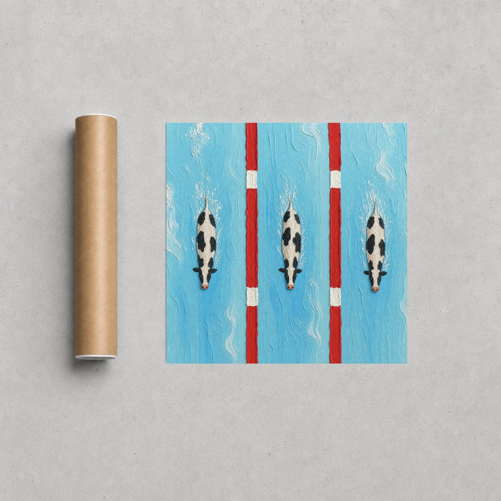 Lane Three rolled in a Drunk Dame shipping tube, ready to ship.