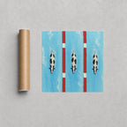 Lane Three rolled in a Drunk Dame shipping tube, ready to ship.
