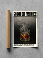 Smoked Old Fashioned rolled in a Drunk Dame shipping tube, ready to ship.