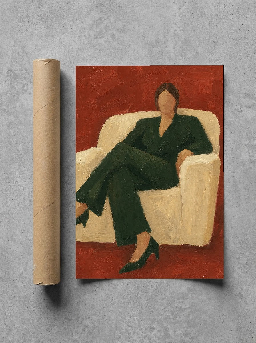 Forest Suit on Brick, print and shipping tube