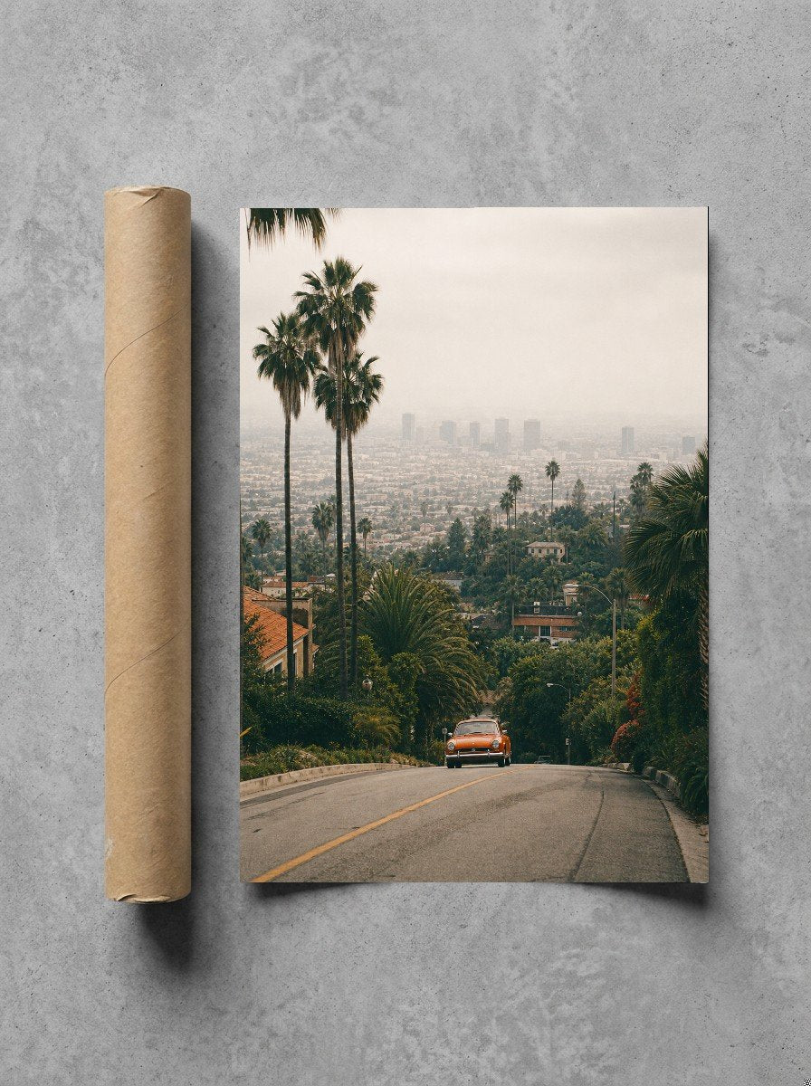 Drop Into the City, print and shipping tube
