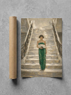 Python and the Staircase, print and shipping tube