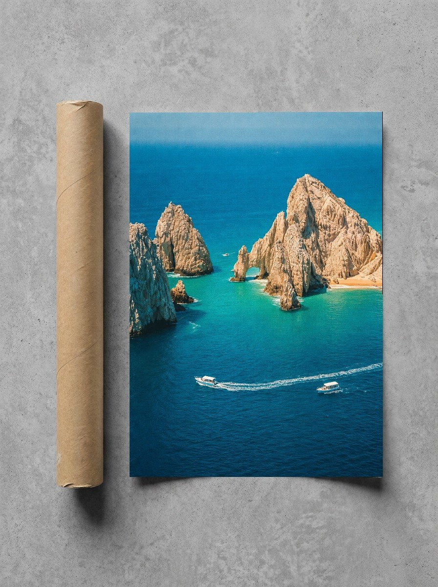 Cliffs in Gold Light, print and shipping tube