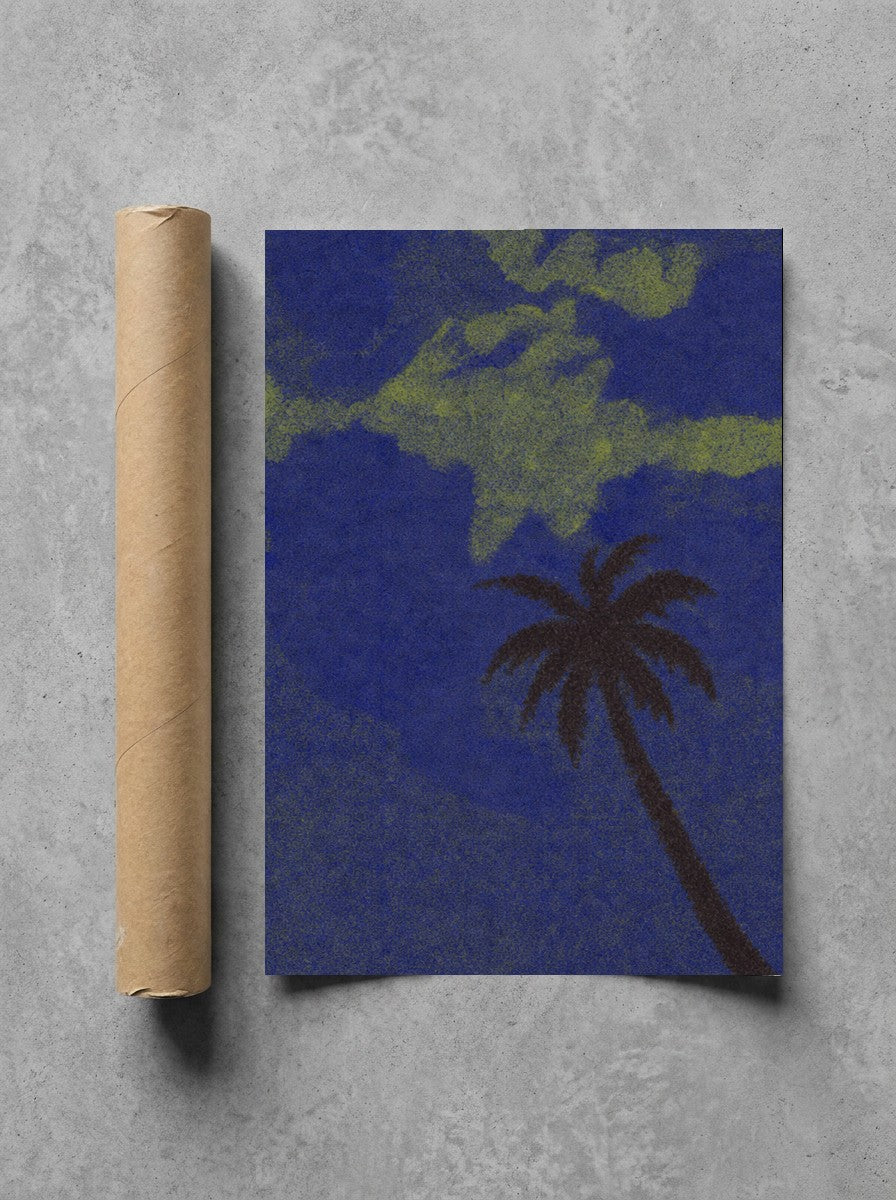 Lone Palm, Midnight rolled in a Drunk Dame shipping tube, ready to ship.