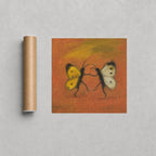 Two Butterflies, print and shipping tube