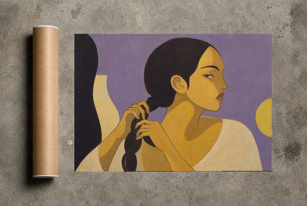 One Long Braid, print and shipping tube