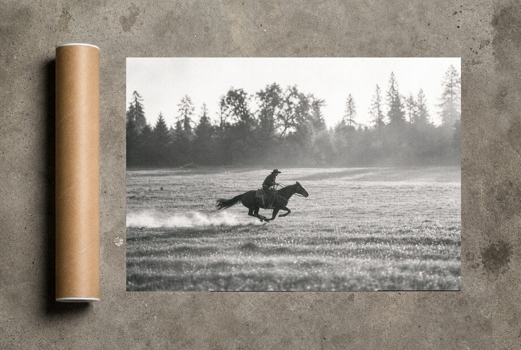 Gone at a Gallop, print and shipping tube