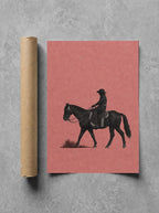Cowgirl, Dusty Pink rolled in a Drunk Dame shipping tube, ready to ship.