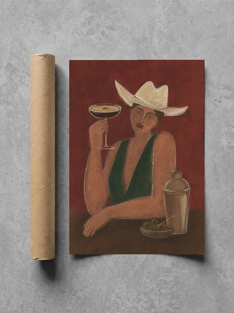 One More Espresso, print and shipping tube