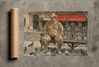 Sumo in Paris, print and shipping tube