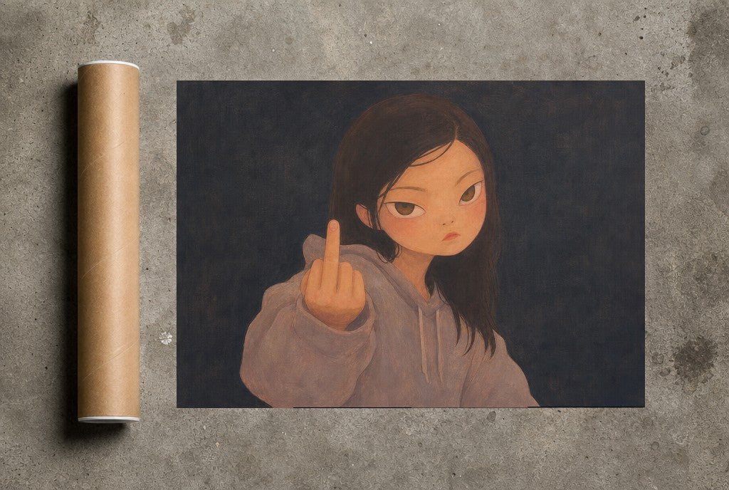 Almost Asleep, print and shipping tube
