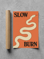 Slow Burn rolled in a Drunk Dame shipping tube, ready to ship.