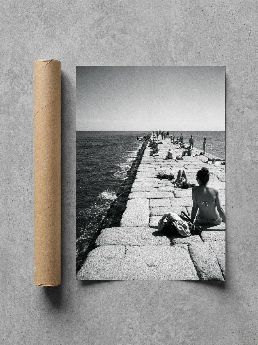 Pier in the Sun, print and shipping tube