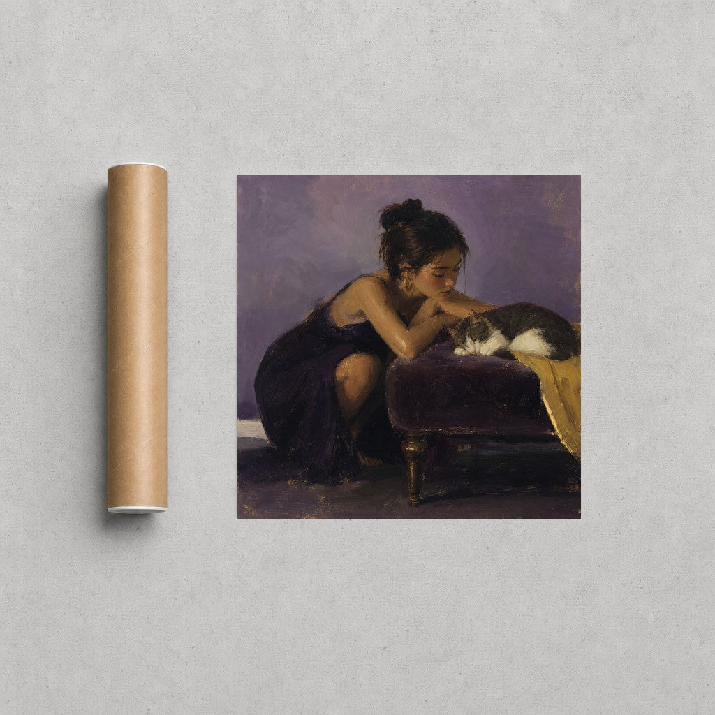 Don't Wake the Cat, print and shipping tube