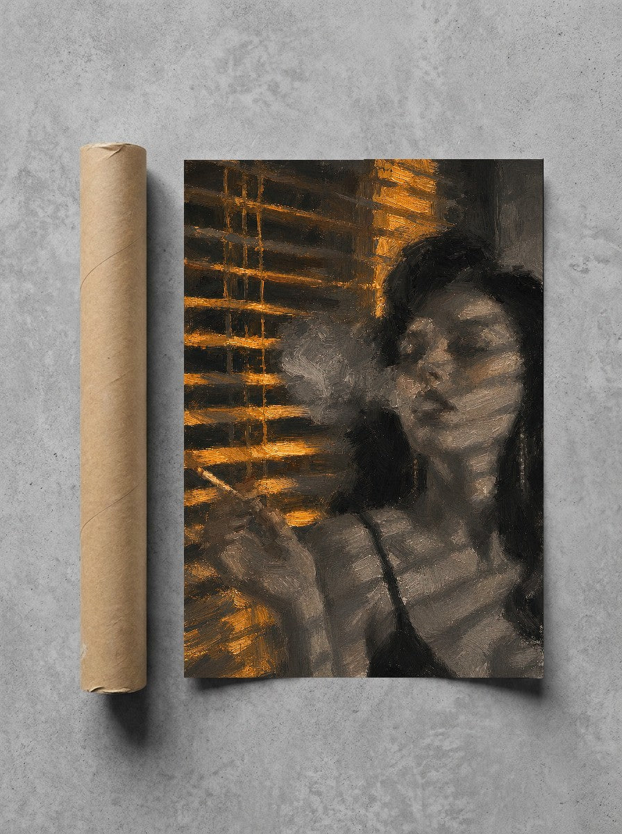 Through the Blinds, print and shipping tube