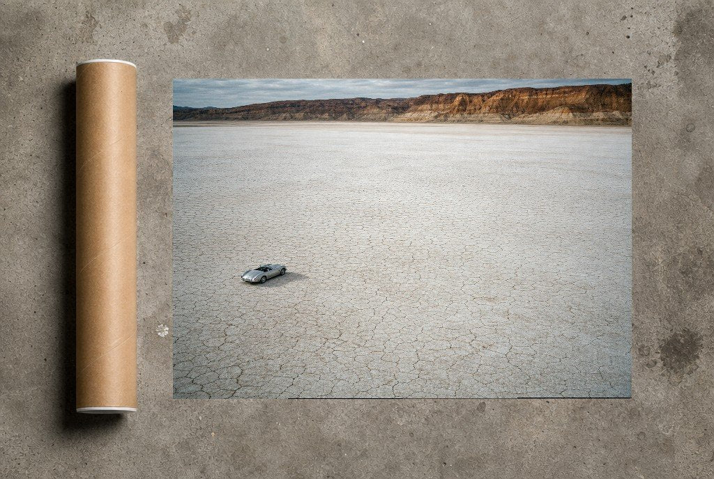 Alone on the Flats, print and shipping tube