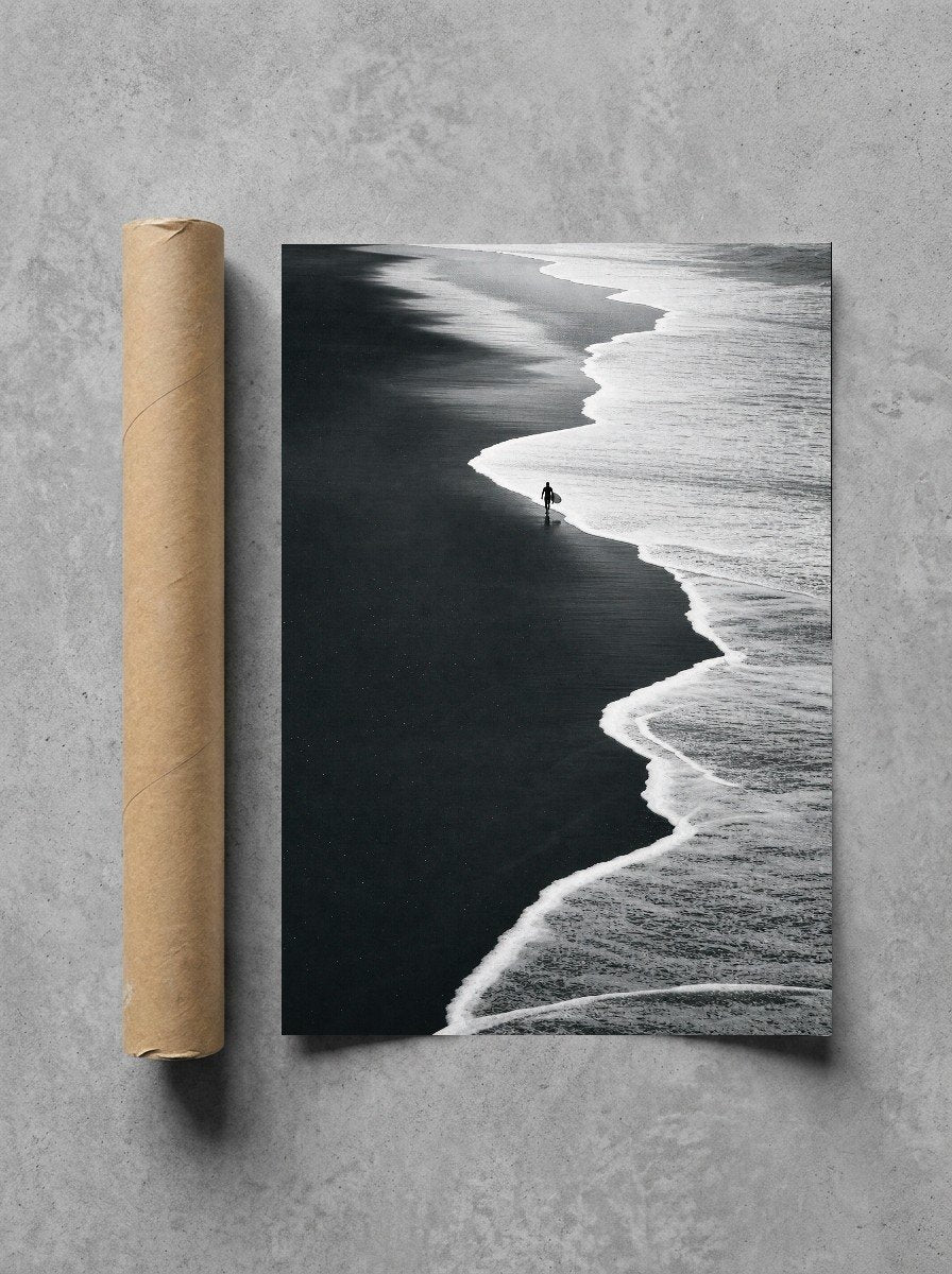 Walk the Black Sand, print and shipping tube
