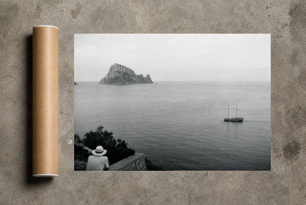 Watching the Far Rock, print and shipping tube