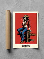Drunk Cig rolled in a Drunk Dame shipping tube, ready to ship.