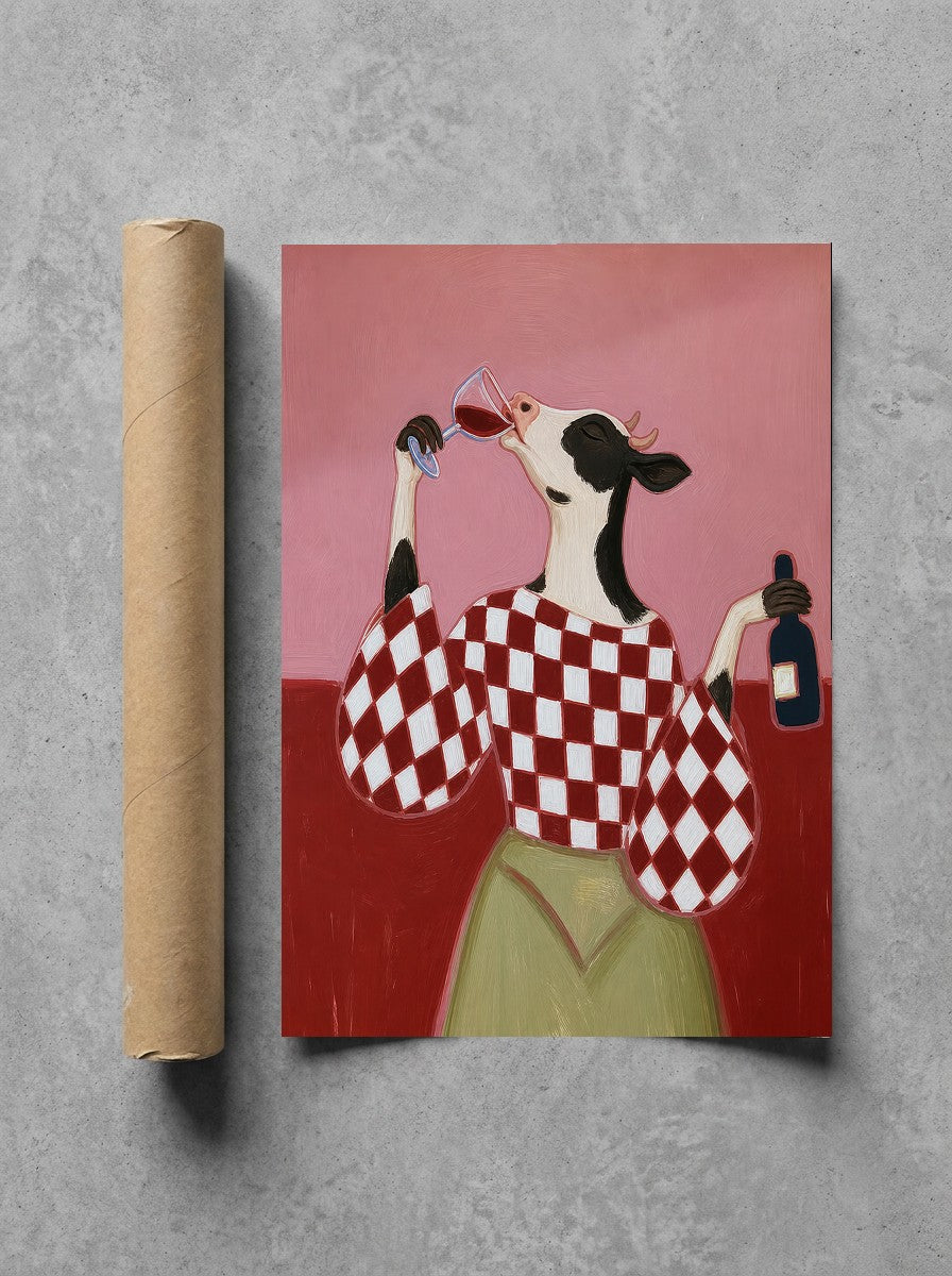House Red, Straight from the Bottle rolled in a Drunk Dame shipping tube, ready to ship.