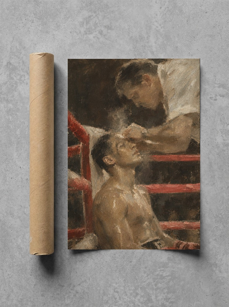 Between Rounds, print and shipping tube