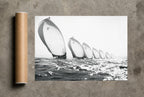 Spinnakers in Line, print and shipping tube