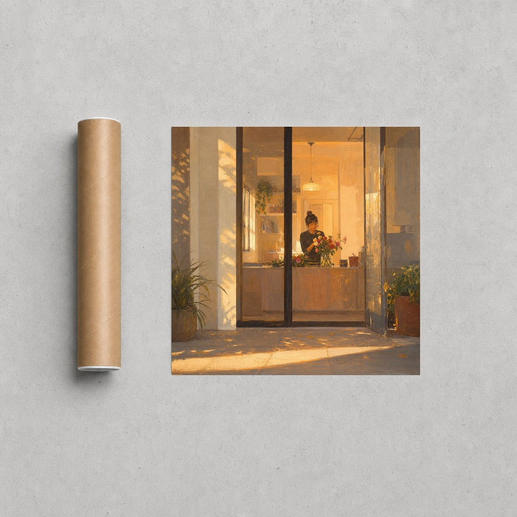 Cut Flowers, Good Light, print and shipping tube