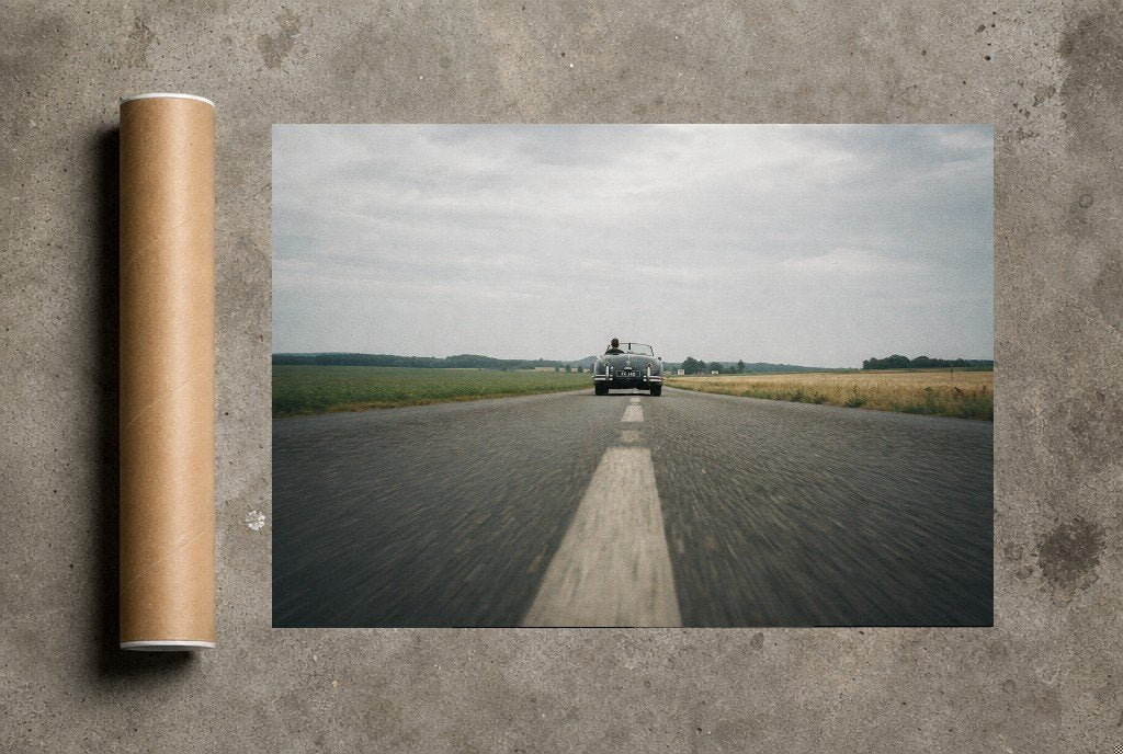 Runway to Nowhere, print and shipping tube