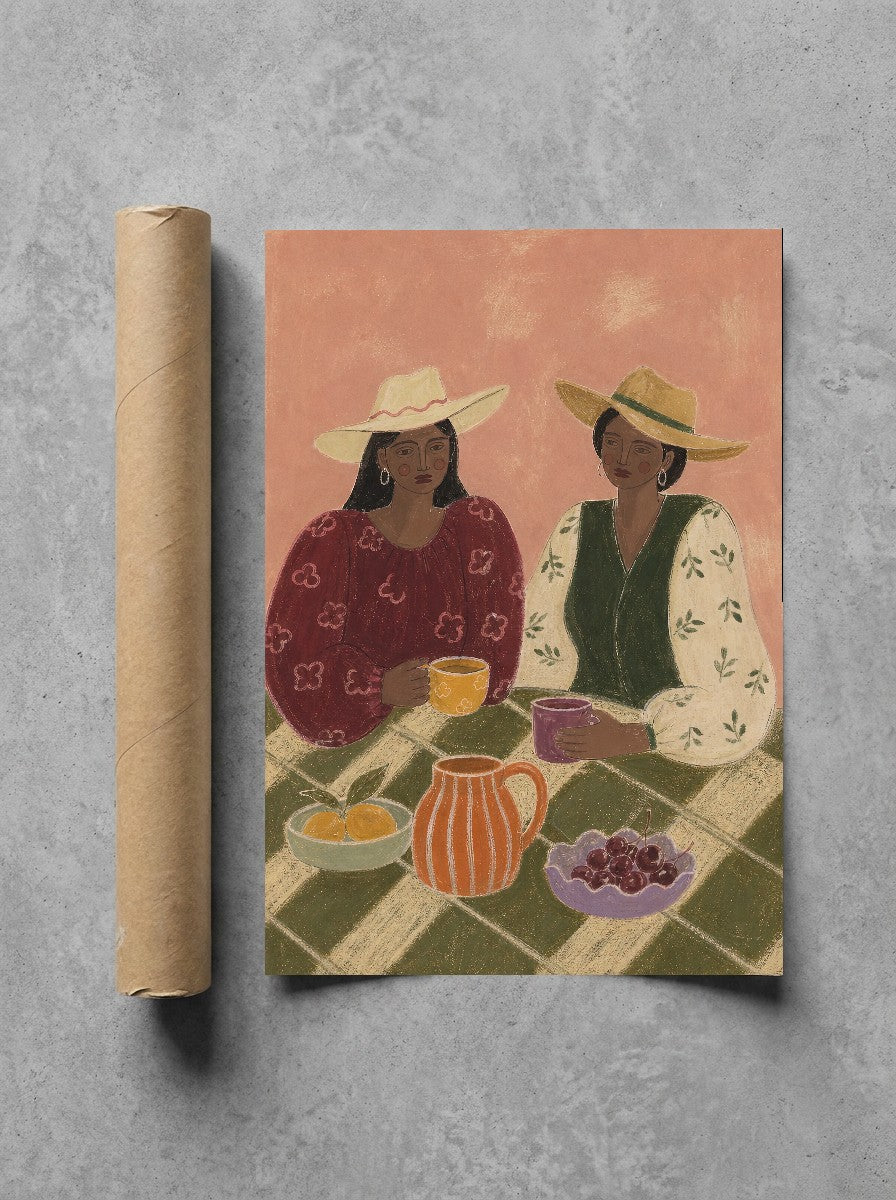 Breakfast, Such As It Was, print and shipping tube