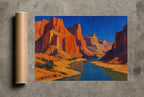 The River Cuts Anyway, print and shipping tube