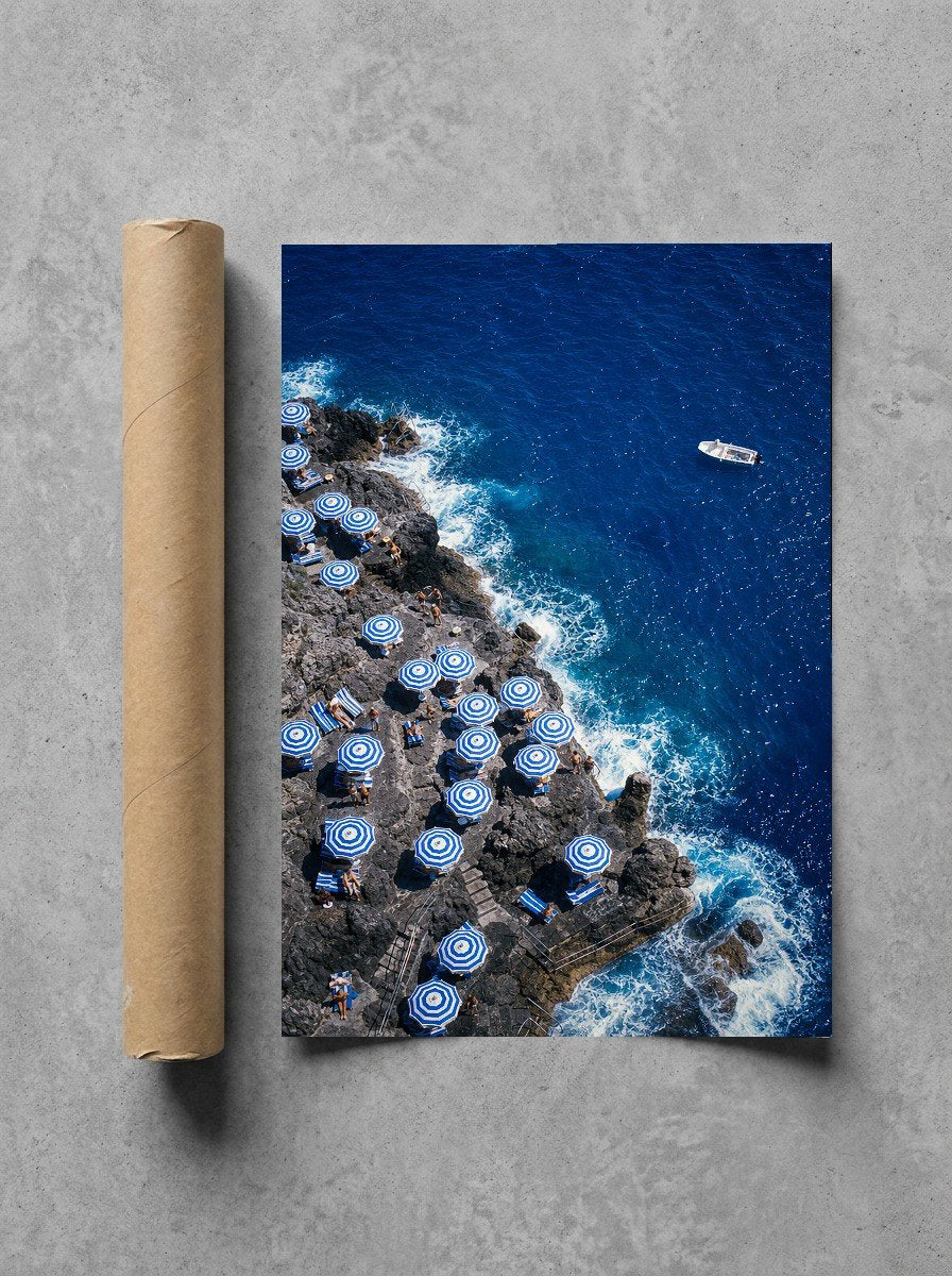 Blue Stripe Armada, print and shipping tube
