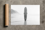 Longboard at Low Tide, print and shipping tube