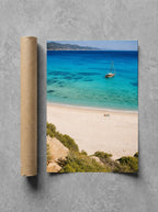 Two on an Empty Beach, print and shipping tube