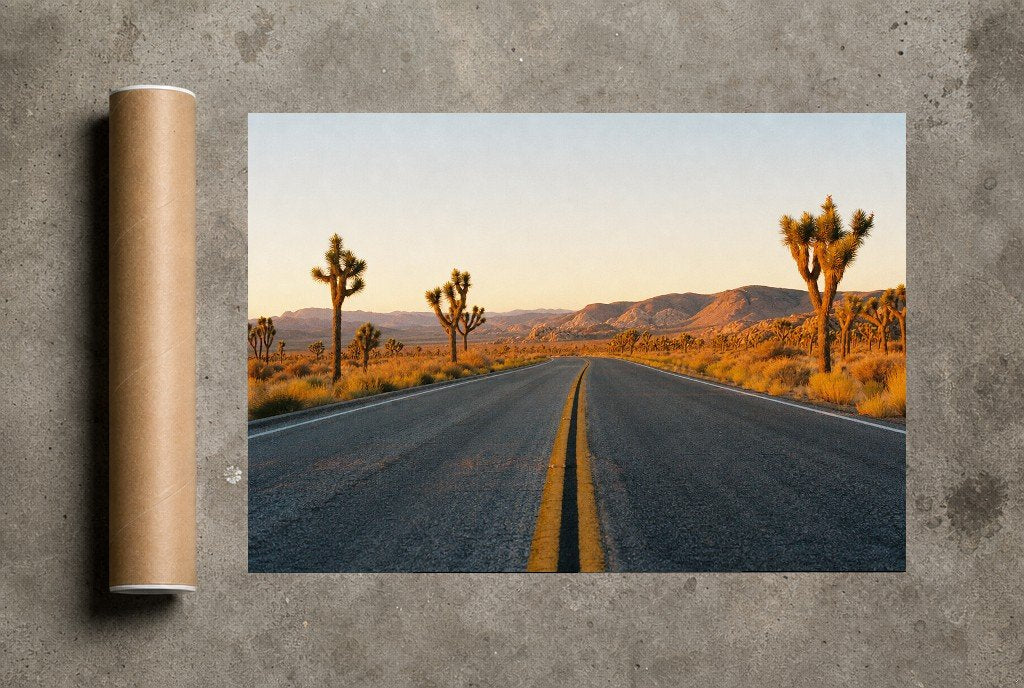 Joshua Tree Two-Lane, print and shipping tube