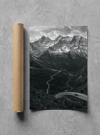 Pass Through the Alps, print and shipping tube