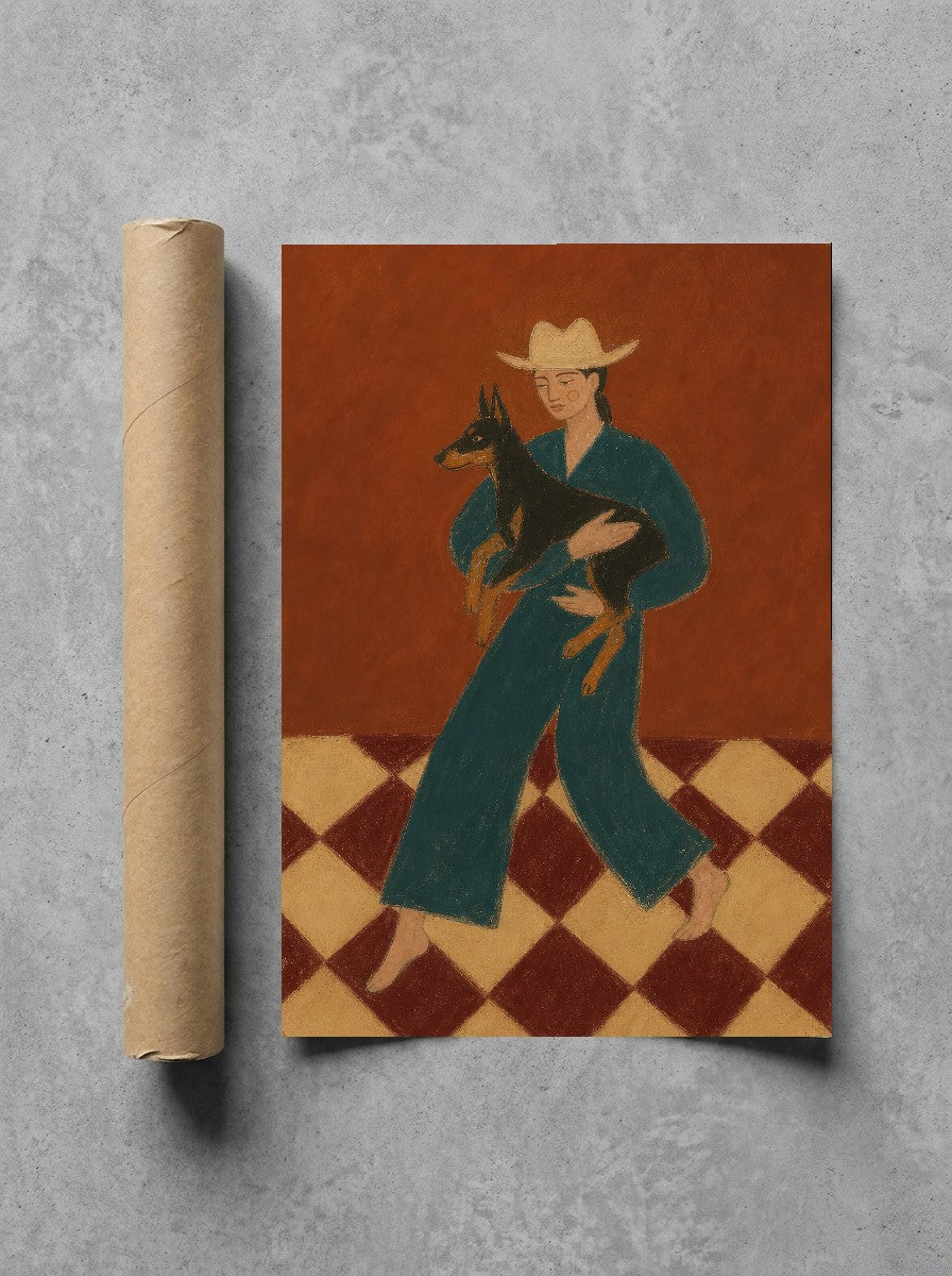 Dachshund, Devotion, print and shipping tube