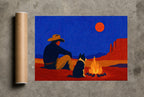 Two by the Fire, print and shipping tube