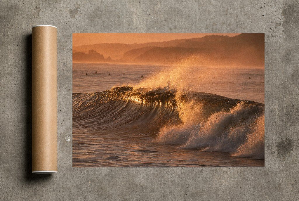 Golden Hour Break, print and shipping tube