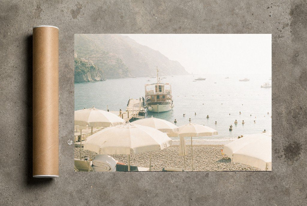 Haze Over the Harbor, print and shipping tube