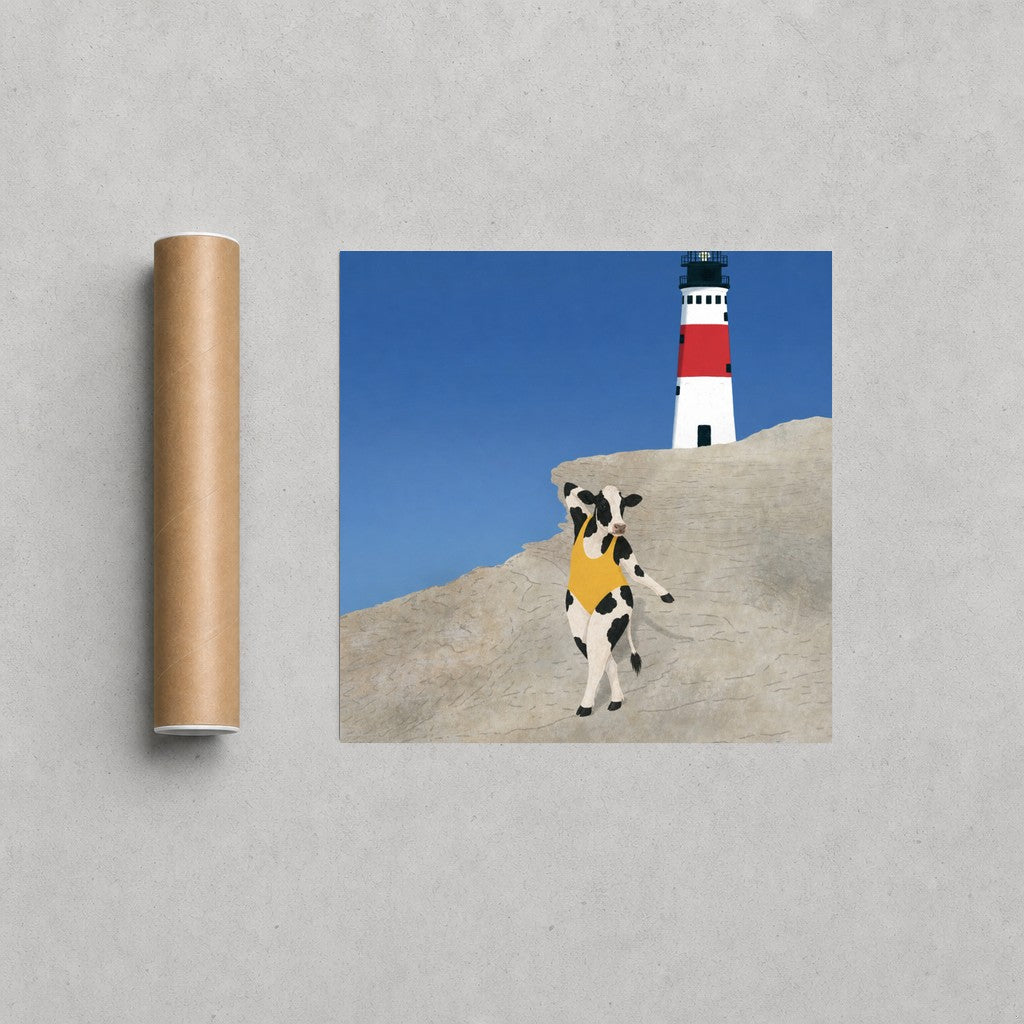 Yellow at the Lighthouse rolled in a Drunk Dame shipping tube, ready to ship.
